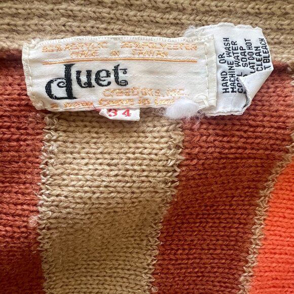 70's Cardigan Striped - Size 34 - Medium - Duet Creations - Picture 11 of 11